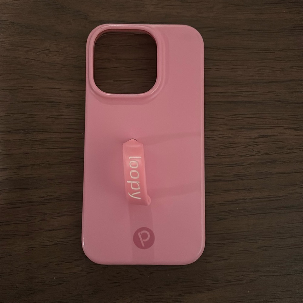 Light pink iPhone 14 Pro loopy case